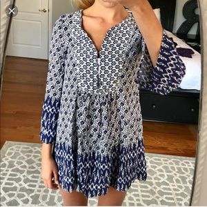 ISO Zara white and blue tunic in medium or large.